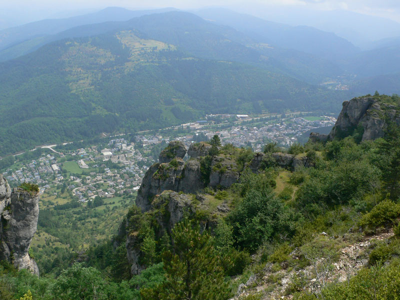 Florac desde la Causse de Mejean 