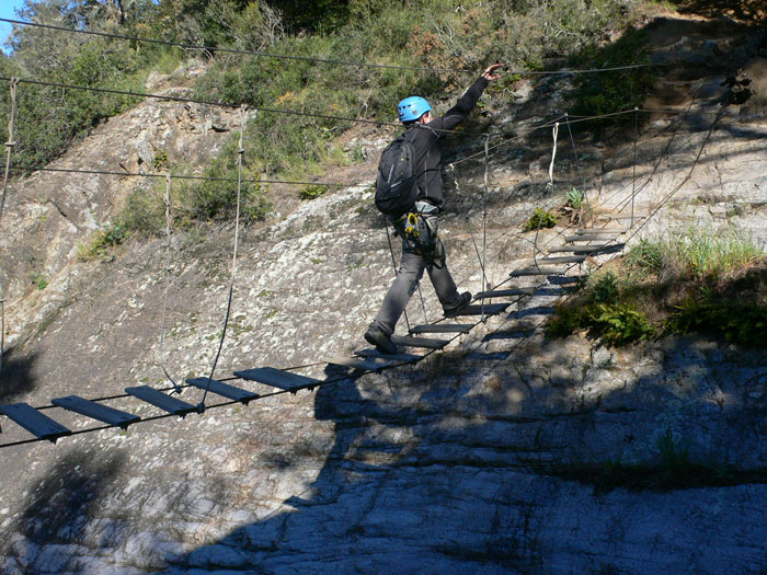 Pasarela sobre el Salt del Llop 