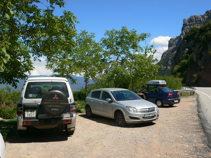 Estacionamos en la Creu del Regató junto a la BP-1103 | Km 3.8 