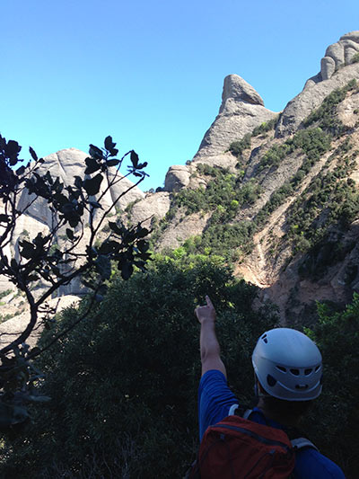 Cerca de les Roques del Salt de la Nina y llegando a l´Hort del Malany 