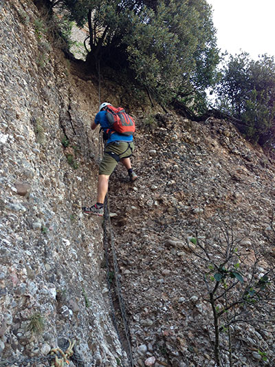 El mismo destrepe desde abajo 