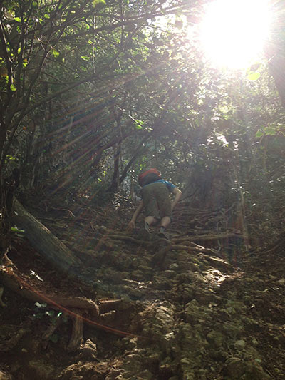 Parte alta de la canal del Miracle 