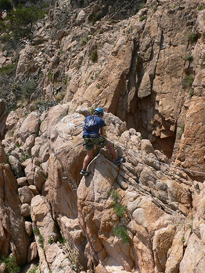 Inicio de la vía ferrata 