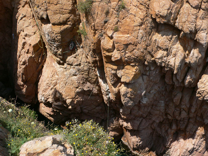 Tramo deportivo de la vía ferrata 