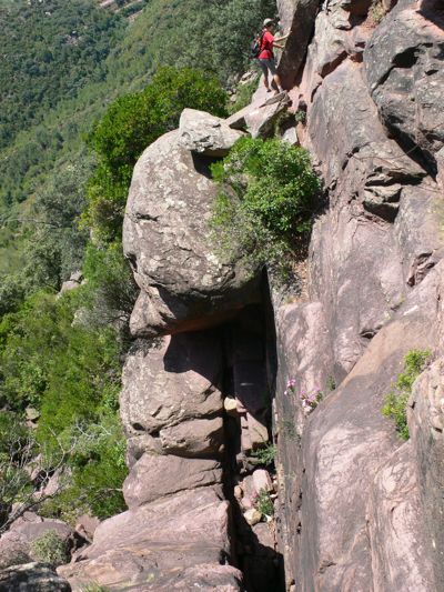 Vista del tramo más aéreo desde arriba 