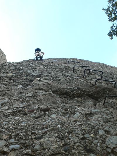 Este es el tramo más vertical y abierto de la vía 