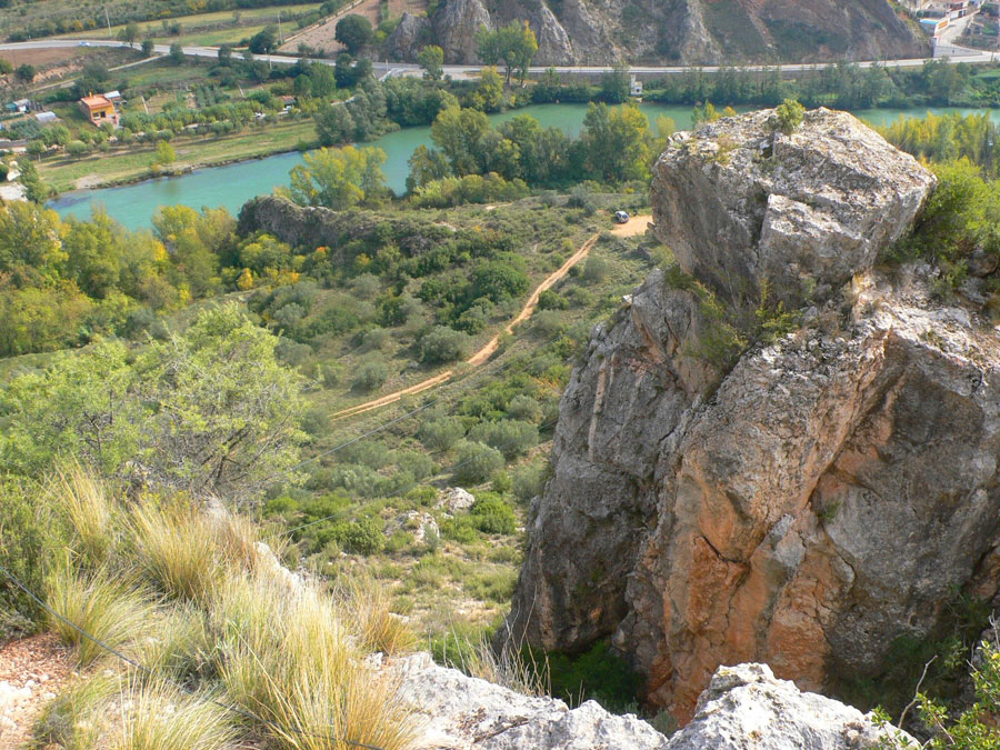Vista atrás desde el final de la vía ferrata 