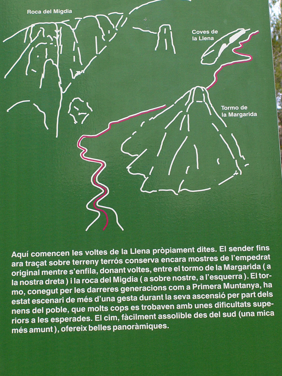 Plafón al inicio de la vía ferrata 