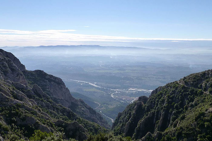 Nos acercamos al torrent de Sant Caterina 