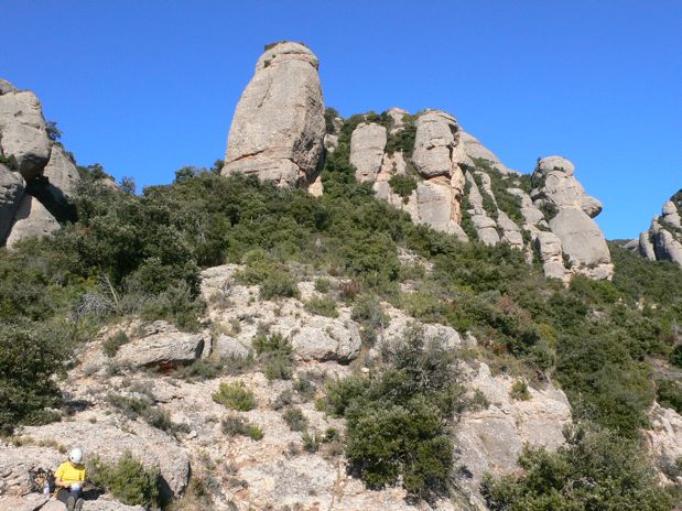 Descansando una vez finalizada la vía 