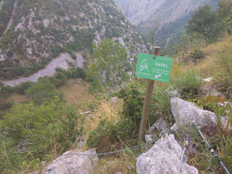 Rapel opcional de regreso (muy aéreos) 