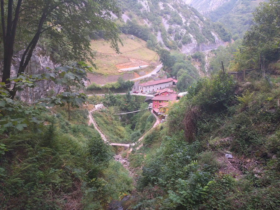 Vista de Vidosa desde el camino de regreso 