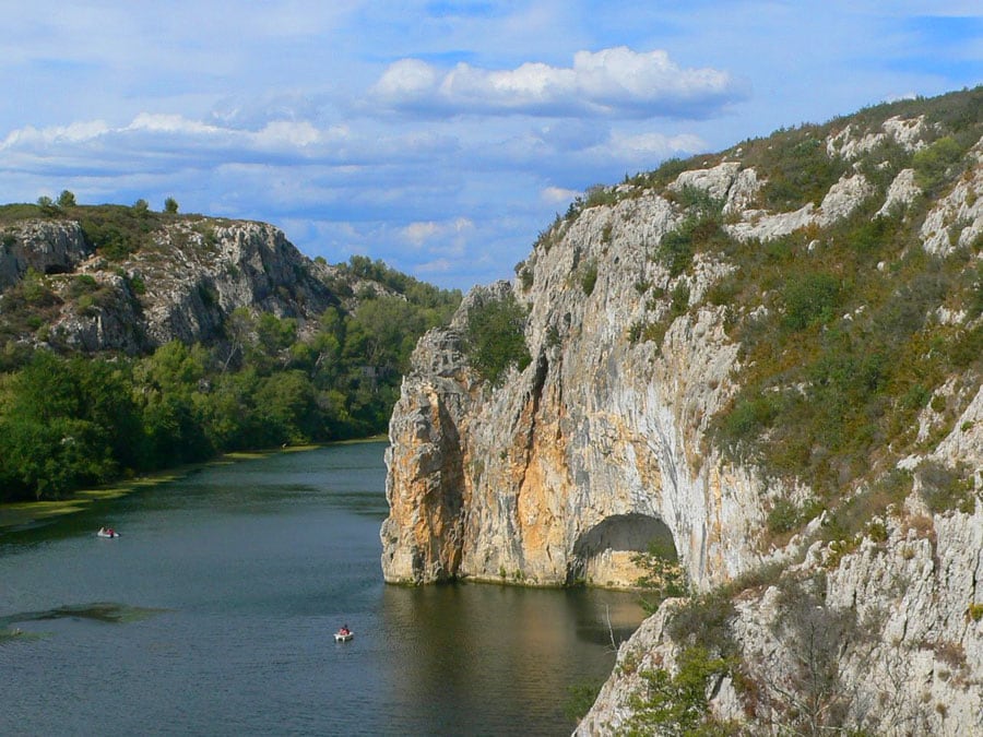Aspecto general de toda la vía y del río Vidourle 