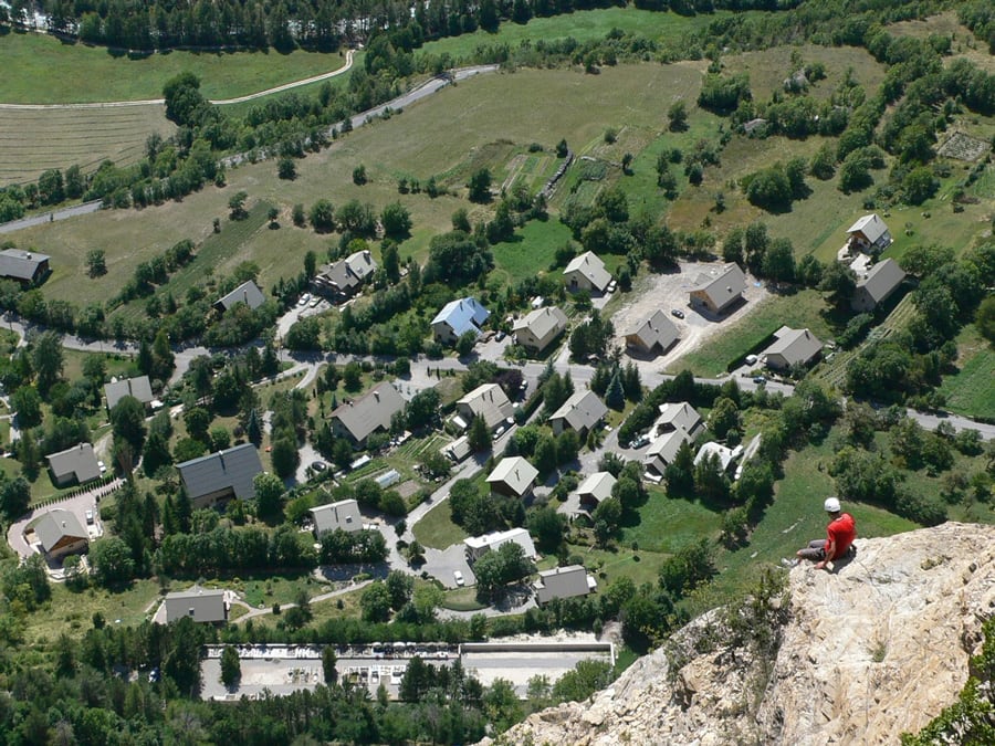 Vista desde la parte alta de la ferrata a las afueras de Vigneaux 
