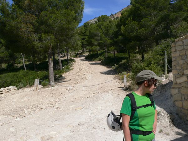 Subimos por la pista 