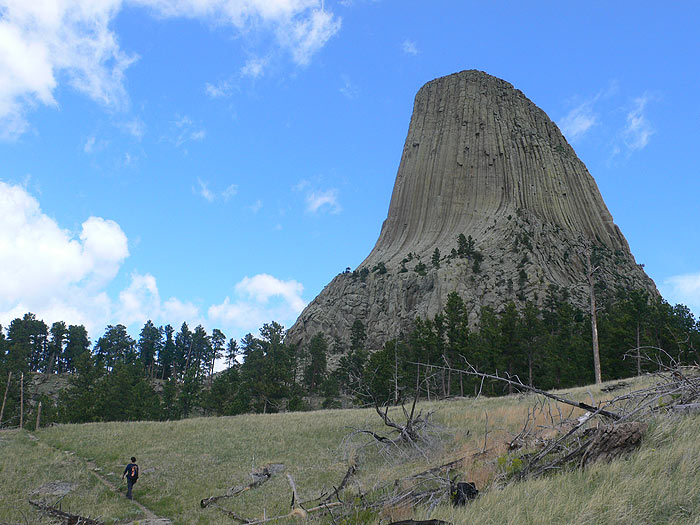 Vista sur de la Devils Tower 