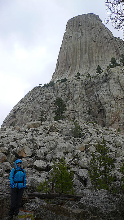 Cara sur de la Devils Tower 