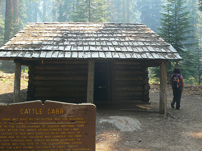 En el histórico refugio de guardas Cattle Cabin 