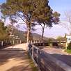 Pasarela que cruza la carretera de Vallvidrera / Ruta en Bici Ronda Verda de Barcelona. Vuelta completa 