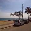 En el paseo marítimo de Badalona / Ruta en Bici Ronda Verda de Barcelona. Vuelta completa 