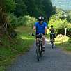 Pequeña subida / Ruta en Bici Via Verde des Graves 