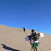 Primer tramo de subida por la duna / Ruta a pie Cerro Blanco 