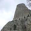 Cara sur de la Devils Tower / Ruta a pie Devils Tower 