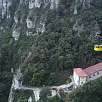 En el camino observamos a los que suben con el Aeri muy recomendable para llegar al Monasterio / Ruta a pie La Santa Cova 