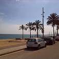 En el paseo marítimo de Badalona 