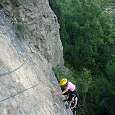 Primer muro de la ferrata  (© Montañismo para todos) 