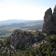 Vistas del Frare de Baix (609 m.) buena zona de escalada. 