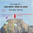 Croquis de la vía ferrata 
