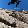 Descenso en rapel -cuerda de 70 m. - (© Pablo Esteban) 