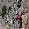 La ferrata de Racons se inicia a pie de carretera 