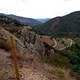 Vista del mirador de Peñallana desde el inicio de la bajada 