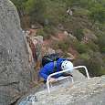 Vía ferrata desde arriba 