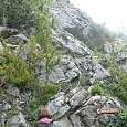 Inicio de la ferrata de la Cara Sur 