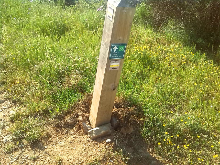 Señalización en Collserola 