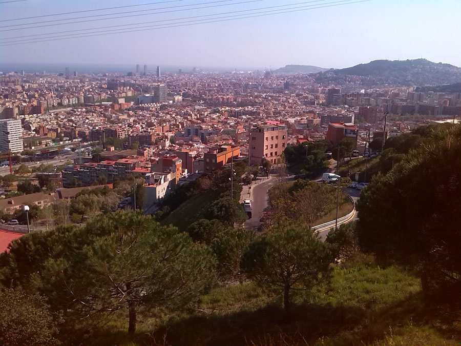 Vistas a Barcelona desde Torre Baró 