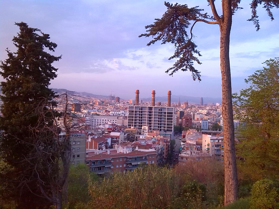 Vistas desde el Mirador de Montjuic 