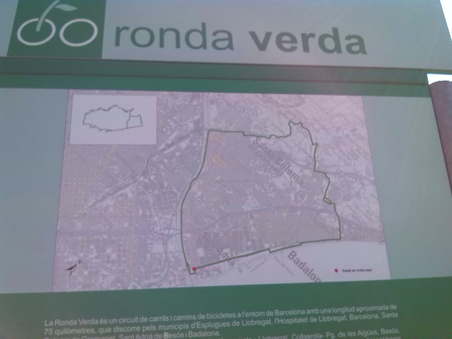 Croquis de la Ronda Verda sección Barcelonés Nord 