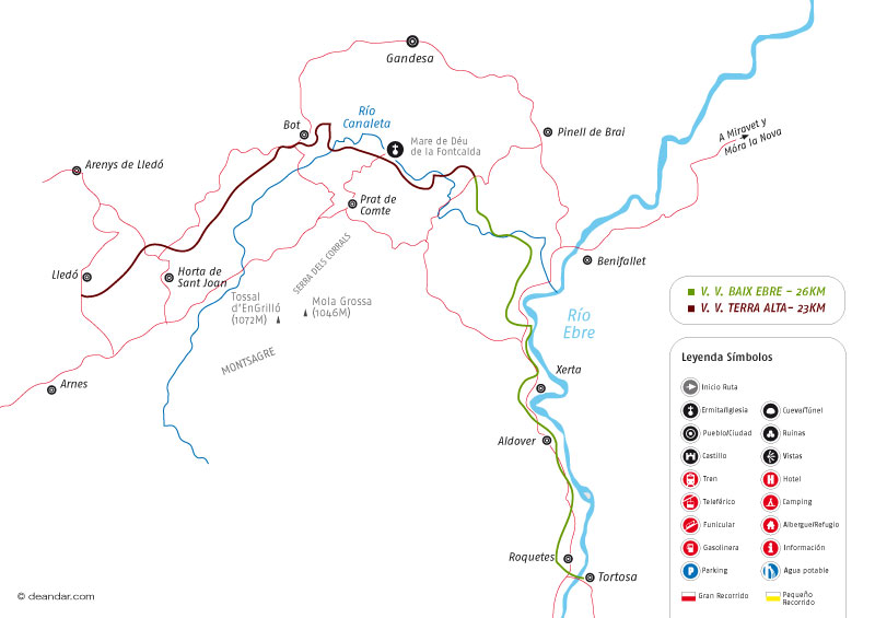 Croquis de la ruta 
