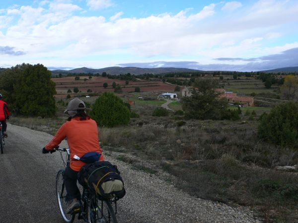 Día 1: Ya en la vía verde de Ojos Negros dirección Teruel 