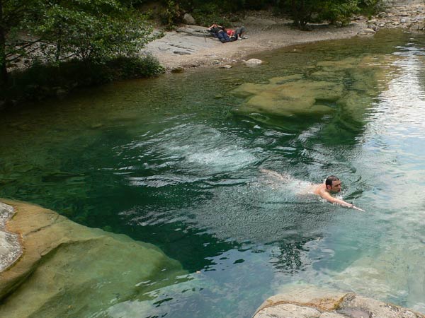 Buena zona de baño El Goleró a 10 minutos de la ermita 