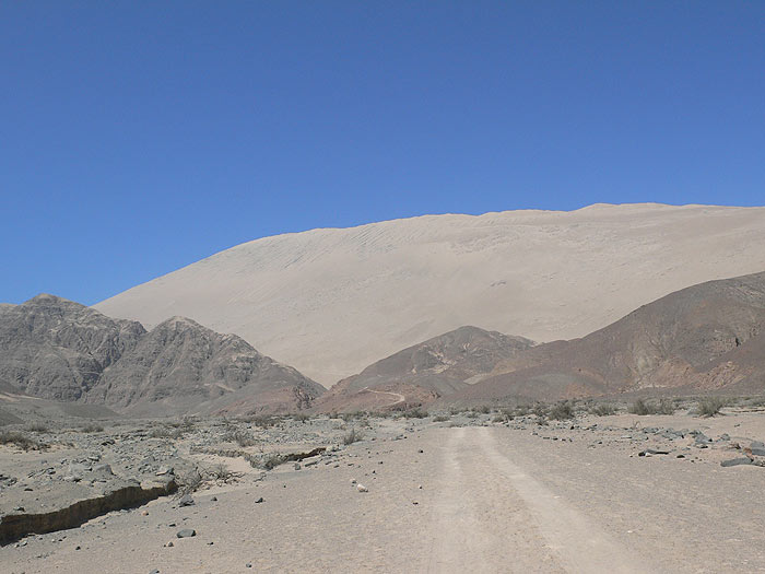 Vista atrás al Cerro Blanco