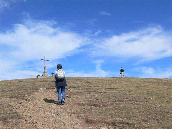 La cruz que corona el Matagalls 