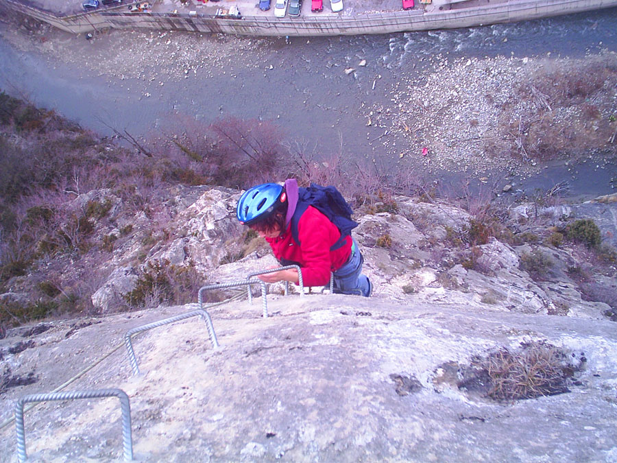 Saliendo de la vía 