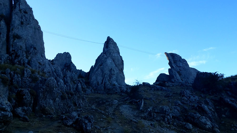 Vista general de la ferrata 