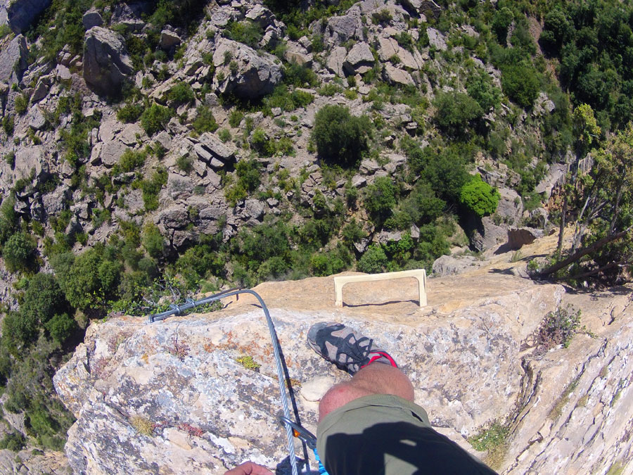 Salida de la vía ferrata 