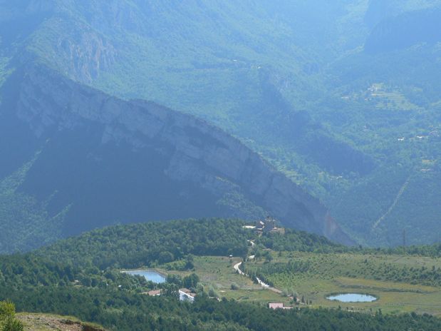 Vista a Malanyeu desde los riscos de Vallcebre 